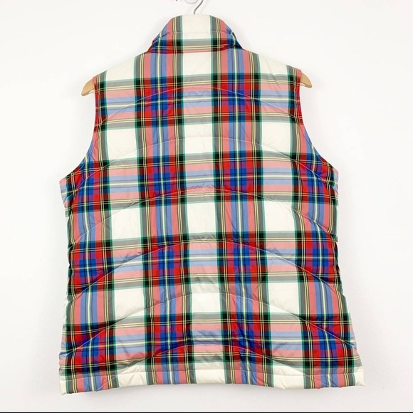 Lands End Multi Plaid Puffer Vest - Picture 5 of 11